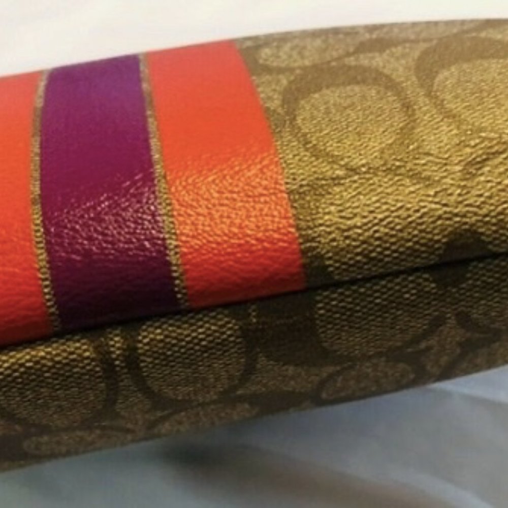 Coach File Crossbody In Signature Jacquard With Stripe Gem